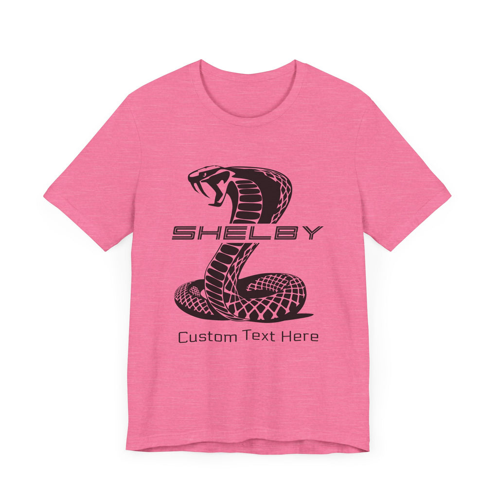 2024 Shelby Super Snake Personalized Unisex Jersey Short Sleeve T-Shirt, Custom Tee for Carroll Shelby Owners, Muscle Car Fans