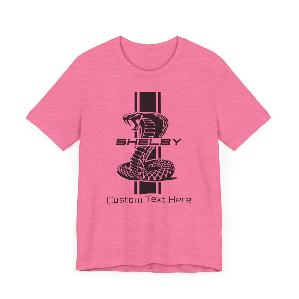 2024 Carroll Shelby Super Snake Solid Stripe Personalized Unisex Jersey Short Sleeve T-Shirt, Custom Shelby Tee, Shelby Fans, Auto Lovers