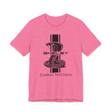 2024 Carroll Shelby Super Snake Solid Stripe Personalized Unisex Jersey Short Sleeve T-Shirt, Custom Shelby Tee, Shelby Fans, Auto Lovers