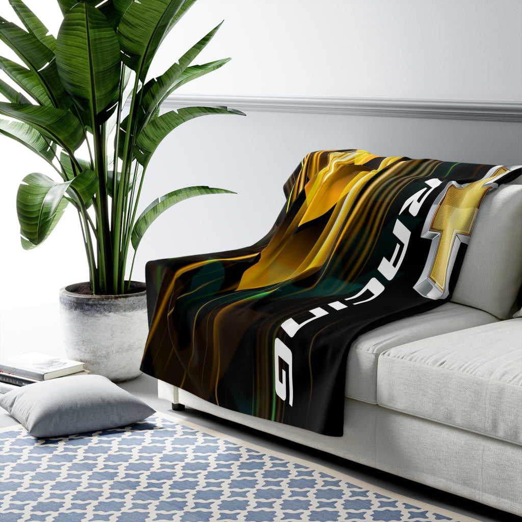 GM racing arrows NON Personalization Decorative Sherpa Blanket