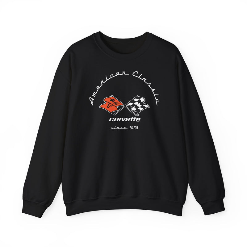 C3 Corvette Crew Neck Long Sleave Heavy Duty Sweatshirt, perfect for cool crisp days, DE