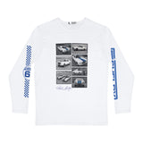 Carroll Shelby Photo Collage Long Sleeve Tee Shirt
