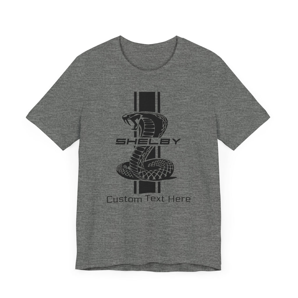 2024 Carroll Shelby Super Snake Solid Stripe Personalized Unisex Jersey Short Sleeve T-Shirt, Custom Shelby Tee, Shelby Fans, Auto Lovers