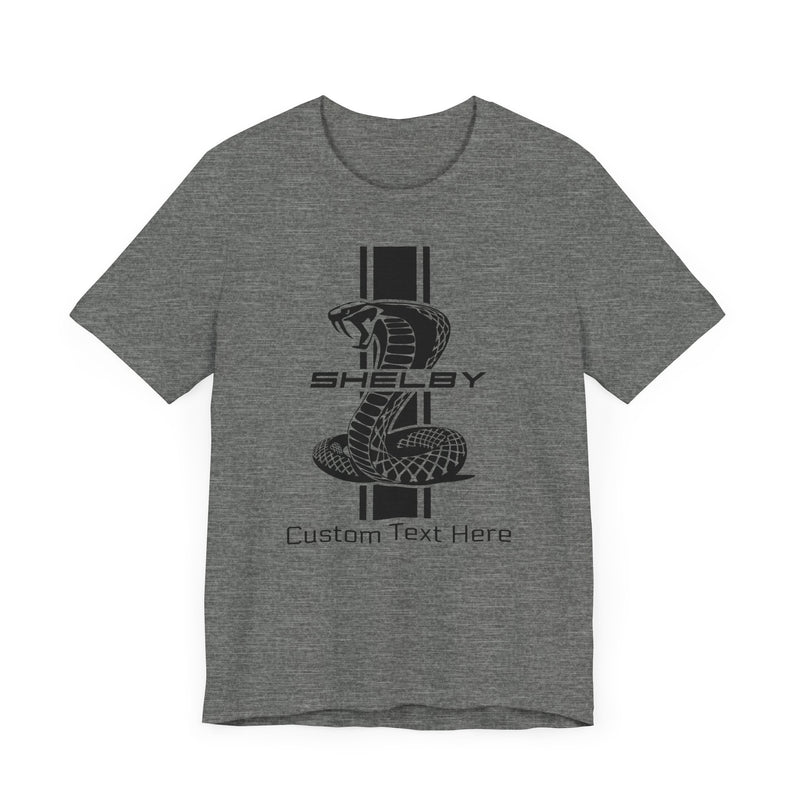 2024 Carroll Shelby Super Snake Solid Stripe Personalized Unisex Jersey Short Sleeve T-Shirt, Custom Shelby Tee, Shelby Fans, Auto Lovers