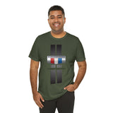 Camaro 3-Color Carbon Badge Personalized Unisex Jersey Short Sleeve T-Shirt, Custom Camaro Tee, Gift for Chevy Fans, Car Enthusiasts, Muscle Car Lovers