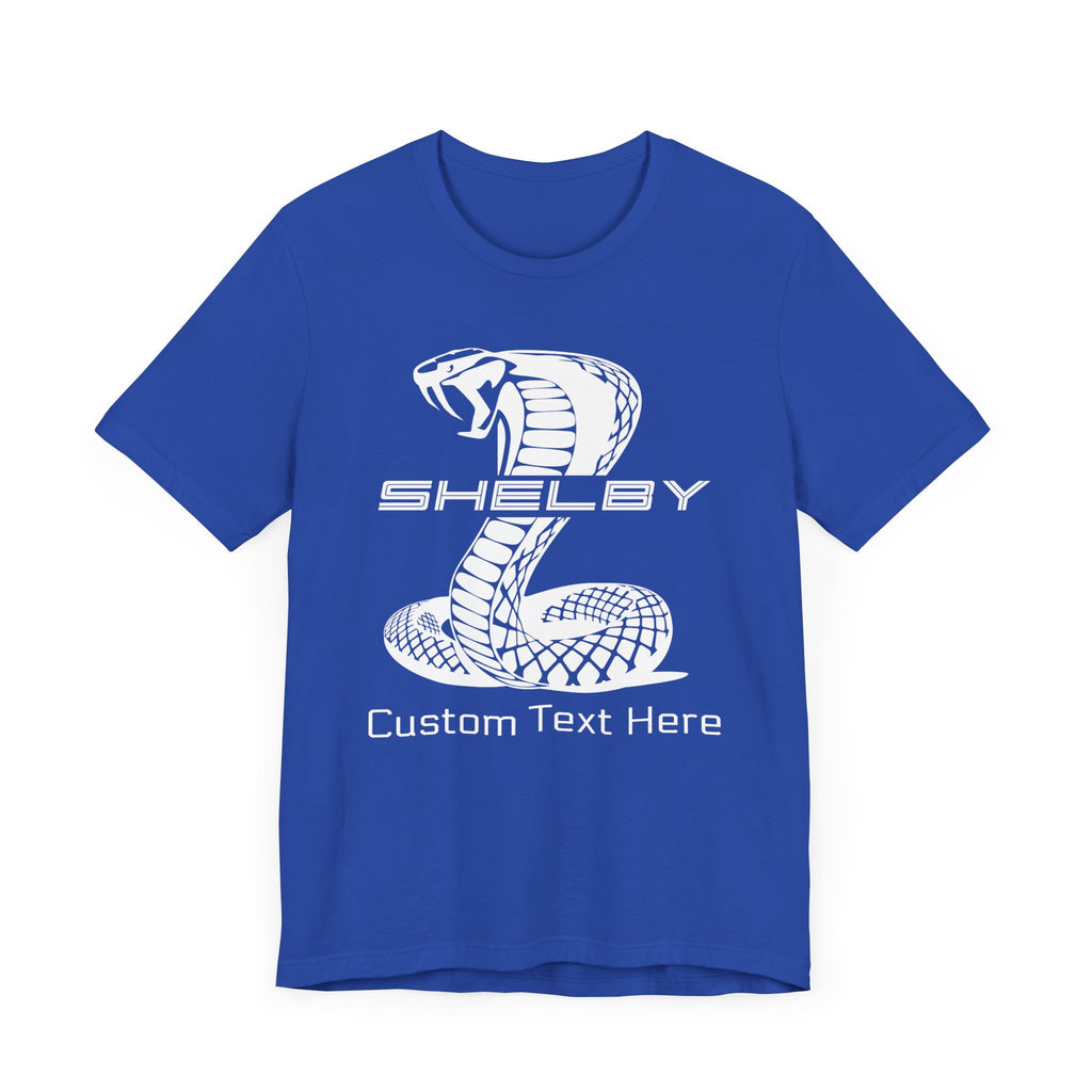2024 Shelby Super Snake Personalized Unisex Jersey Short Sleeve T-Shirt, Custom Tee for Carroll Shelby Owners, Muscle Car Fans
