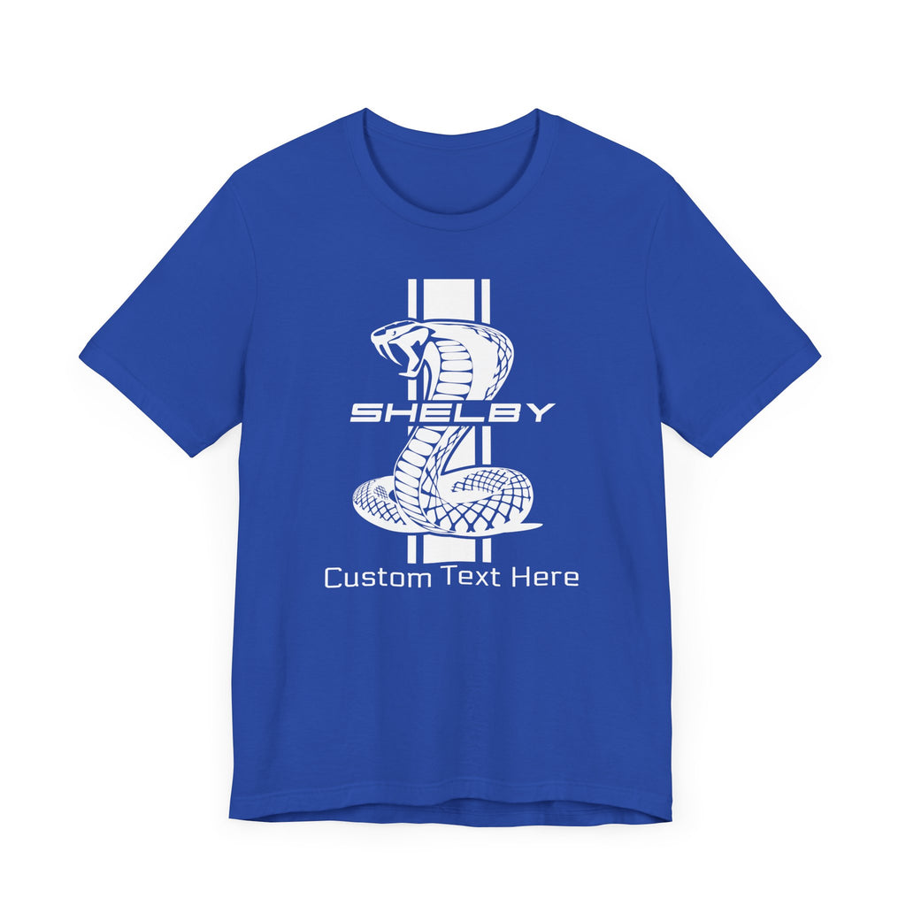 2024 Carroll Shelby Super Snake Solid Stripe Personalized Unisex Jersey Short Sleeve T-Shirt, Custom Shelby Tee, Shelby Fans, Auto Lovers