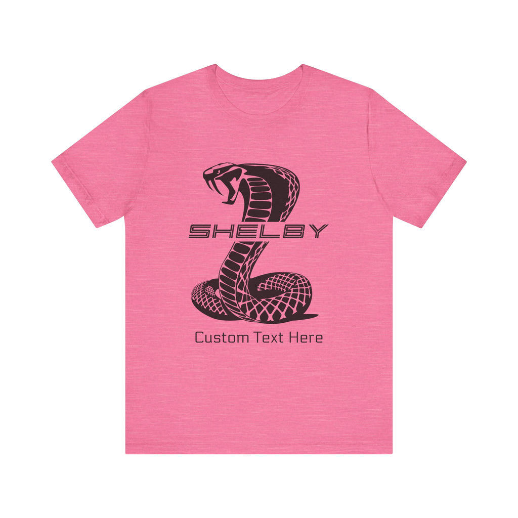 2024 Shelby Super Snake Personalized Unisex Jersey Short Sleeve T-Shirt, Custom Tee for Carroll Shelby Owners, Muscle Car Fans