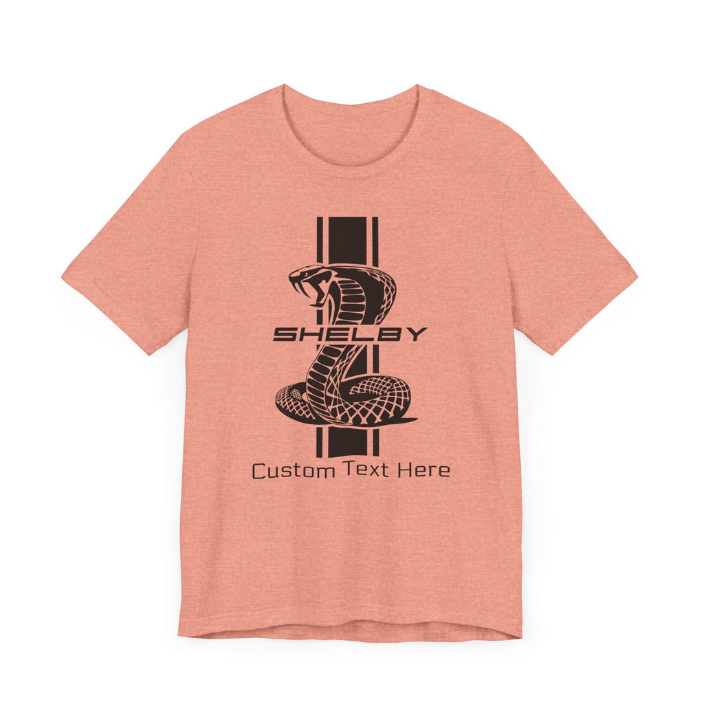 2024 Carroll Shelby Super Snake Solid Stripe Personalized Unisex Jersey Short Sleeve T-Shirt, Custom Shelby Tee, Shelby Fans, Auto Lovers