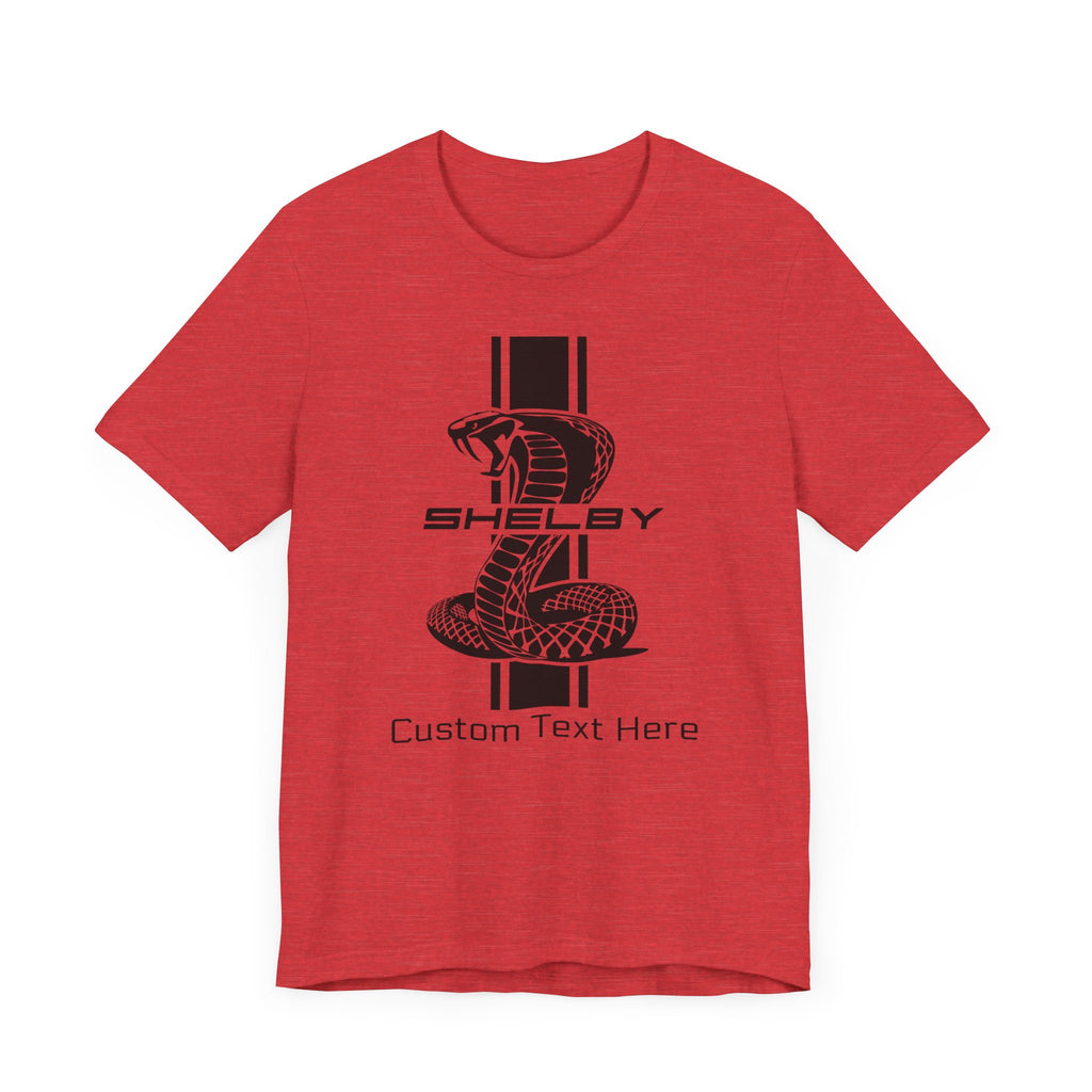 2024 Carroll Shelby Super Snake Solid Stripe Personalized Unisex Jersey Short Sleeve T-Shirt, Custom Shelby Tee, Shelby Fans, Auto Lovers