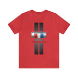Camaro 3-Color Carbon Badge Personalized Unisex Jersey Short Sleeve T-Shirt, Custom Camaro Tee, Gift for Chevy Fans, Car Enthusiasts, Muscle Car Lovers