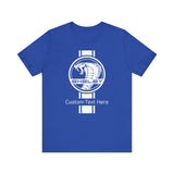 2024 Carroll Shelby Super Snake Circle with Solid Stripe Personalized Unisex Jersey Short Sleeve Tee, Custom T-Shirt for Shelby Fans and Car Lovers