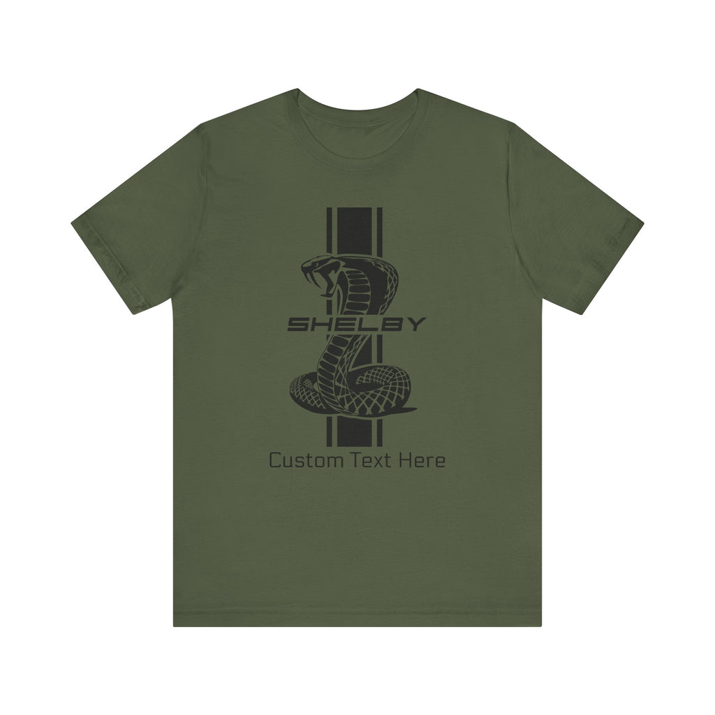 2024 Carroll Shelby Super Snake Solid Stripe Personalized Unisex Jersey Short Sleeve T-Shirt, Custom Shelby Tee, Shelby Fans, Auto Lovers