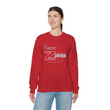 Chevy Camaro Z28 1st Gen Unisex Crew Neck Heavy Blend Sweatshirt, Classic Muscle Car Apparel for Chevy Fans and Automotive Enthusiasts