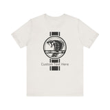 2024 Carroll Shelby Super Snake Circle with Solid Stripe Personalized Unisex Jersey Short Sleeve Tee, Custom T-Shirt for Shelby Fans and Car Lovers