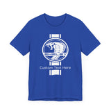 2024 Carroll Shelby Super Snake Circle with Solid Stripe Personalized Unisex Jersey Short Sleeve Tee, Custom T-Shirt for Shelby Fans and Car Lovers