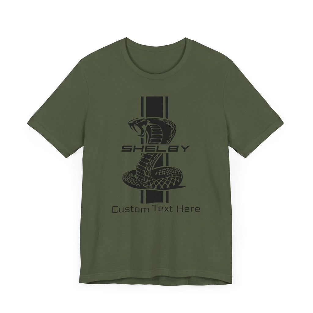 2024 Carroll Shelby Super Snake Solid Stripe Personalized Unisex Jersey Short Sleeve T-Shirt, Custom Shelby Tee, Shelby Fans, Auto Lovers