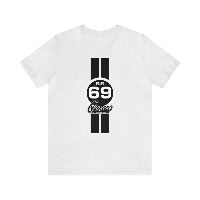 1969 Camaro SS Single Stripes Unisex Jersey Short Sleeve T-Shirt, Classic Camaro Tee, Gift for Chevy Fans, Car Lovers, Muscle Car Enthusiasts