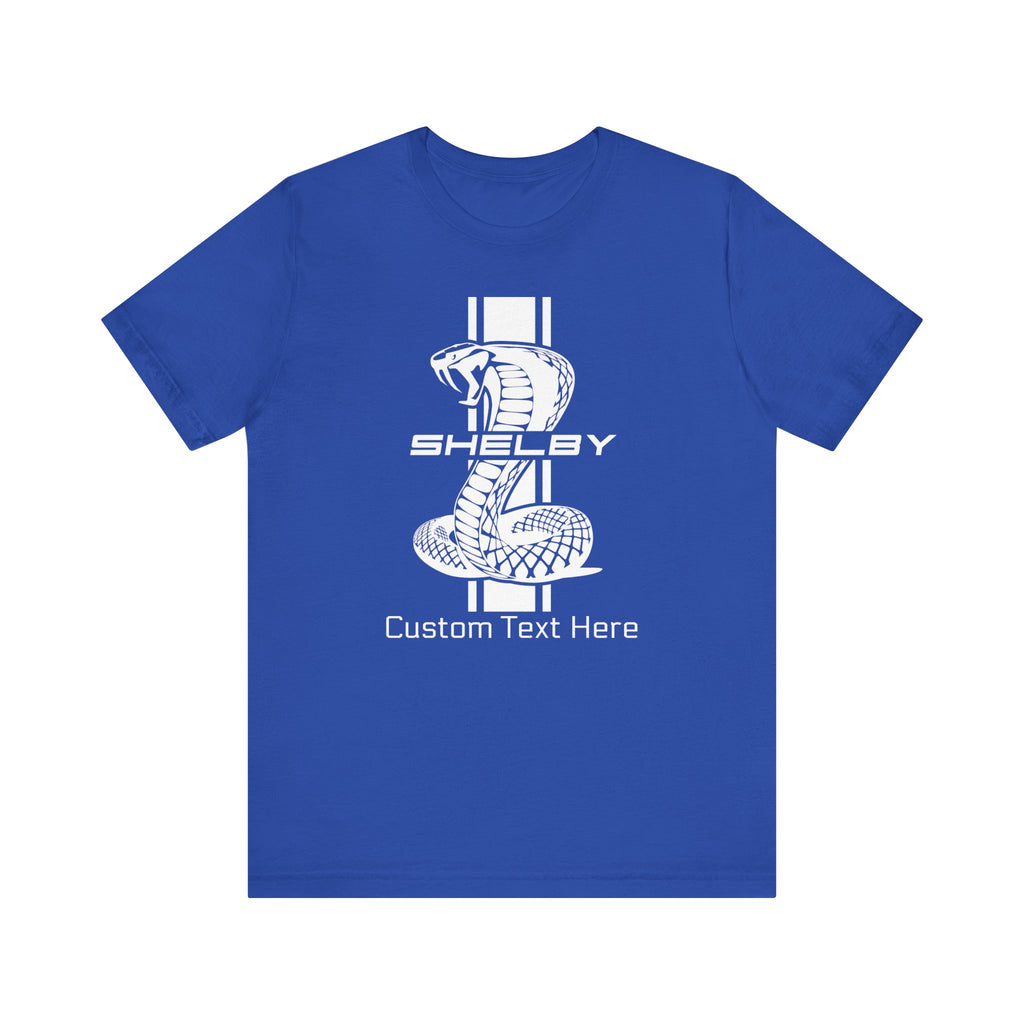 2024 Carroll Shelby Super Snake Solid Stripe Personalized Unisex Jersey Short Sleeve T-Shirt, Custom Shelby Tee, Shelby Fans, Auto Lovers