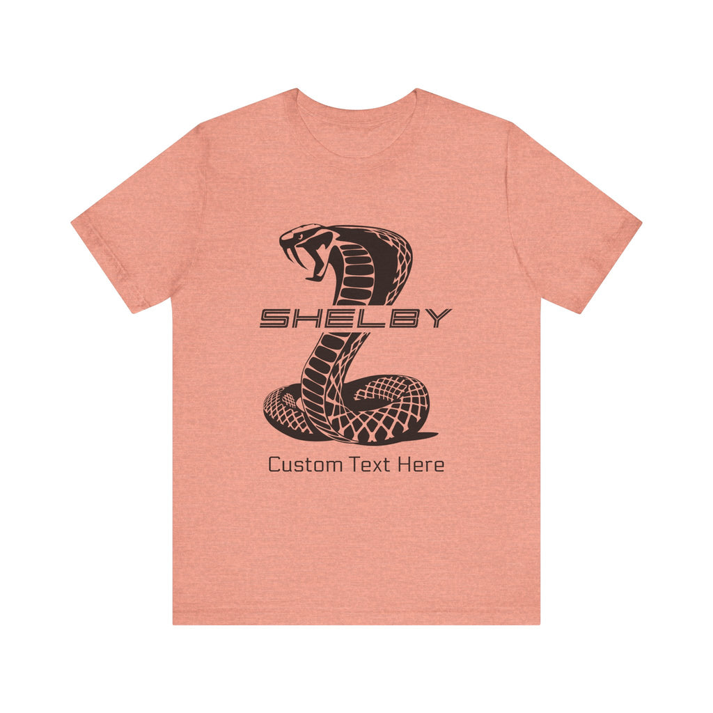 2024 Shelby Super Snake Personalized Unisex Jersey Short Sleeve T-Shirt, Custom Tee for Carroll Shelby Owners, Muscle Car Fans