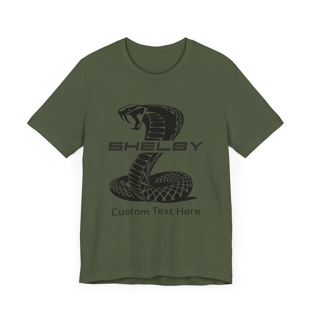 2024 Shelby Super Snake Personalized Unisex Jersey Short Sleeve T-Shirt, Custom Tee for Carroll Shelby Owners, Muscle Car Fans