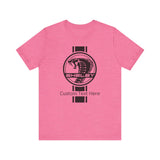 2024 Carroll Shelby Super Snake Circle with Solid Stripe Personalized Unisex Jersey Short Sleeve Tee, Custom T-Shirt for Shelby Fans and Car Lovers