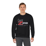 Chevy Camaro Z28 1st Gen Unisex Crew Neck Heavy Blend Sweatshirt, Classic Muscle Car Apparel for Chevy Fans and Automotive Enthusiasts
