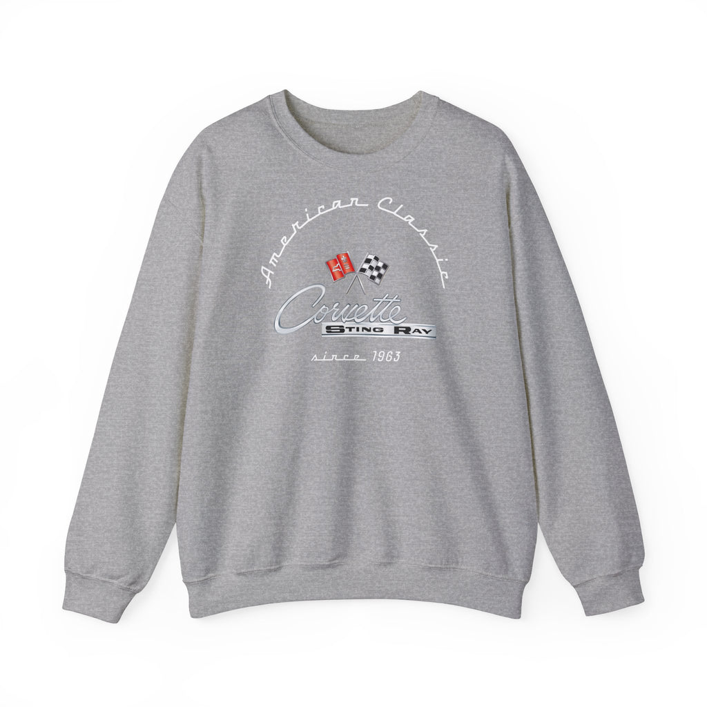 C2 Corvette Stingray Crew Neck Long Sleave Heavy Duty Sweatshirt, perfect for cool crisp days, DE