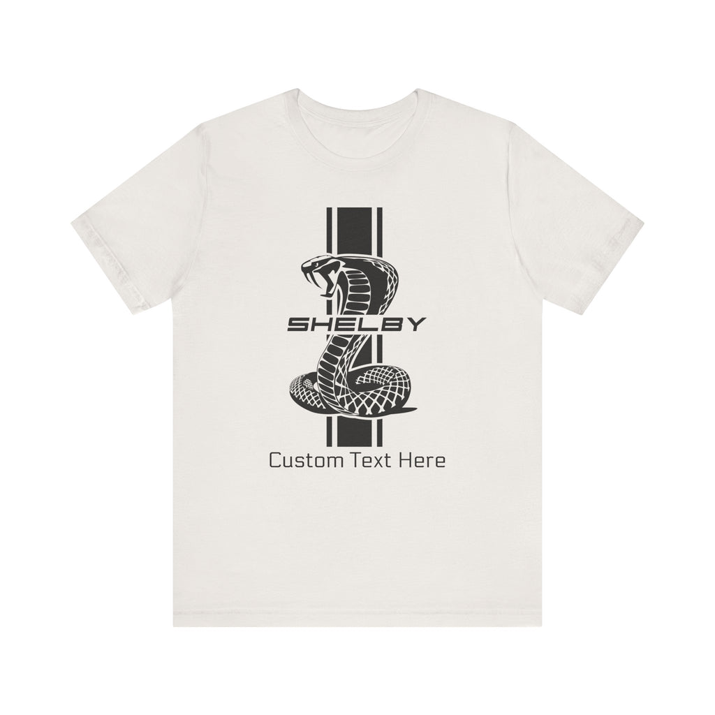 2024 Carroll Shelby Super Snake Solid Stripe Personalized Unisex Jersey Short Sleeve T-Shirt, Custom Shelby Tee, Shelby Fans, Auto Lovers
