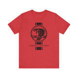 2024 Carroll Shelby Super Snake Circle with Solid Stripe Personalized Unisex Jersey Short Sleeve Tee, Custom T-Shirt for Shelby Fans and Car Lovers
