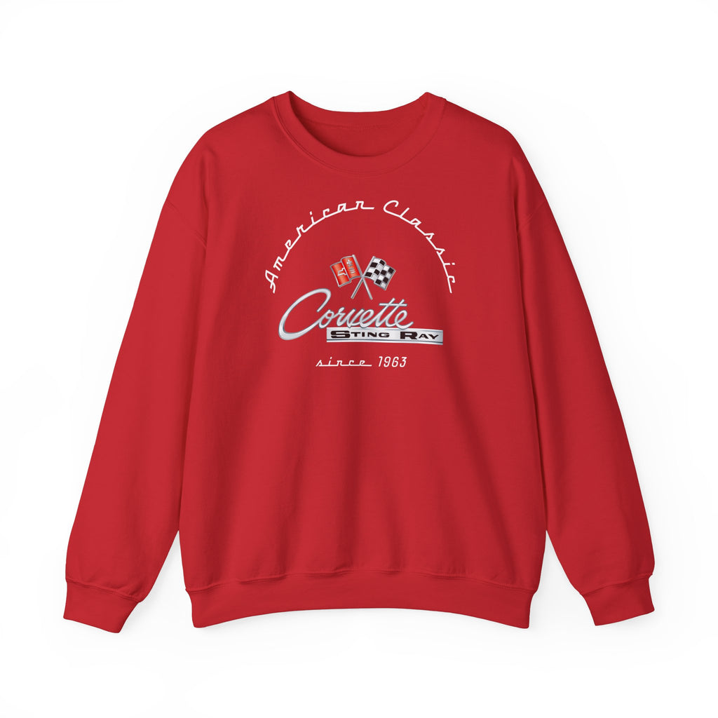 C2 Corvette Stingray Crew Neck Long Sleave Heavy Duty Sweatshirt, perfect for cool crisp days, DE