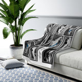 Carroll Shelby Photo Collage Graphic Sherpa Fleece Blanket
