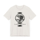 2024 Carroll Shelby Super Snake Circle with Solid Stripe Personalized Unisex Jersey Short Sleeve Tee, Custom T-Shirt for Shelby Fans and Car Lovers