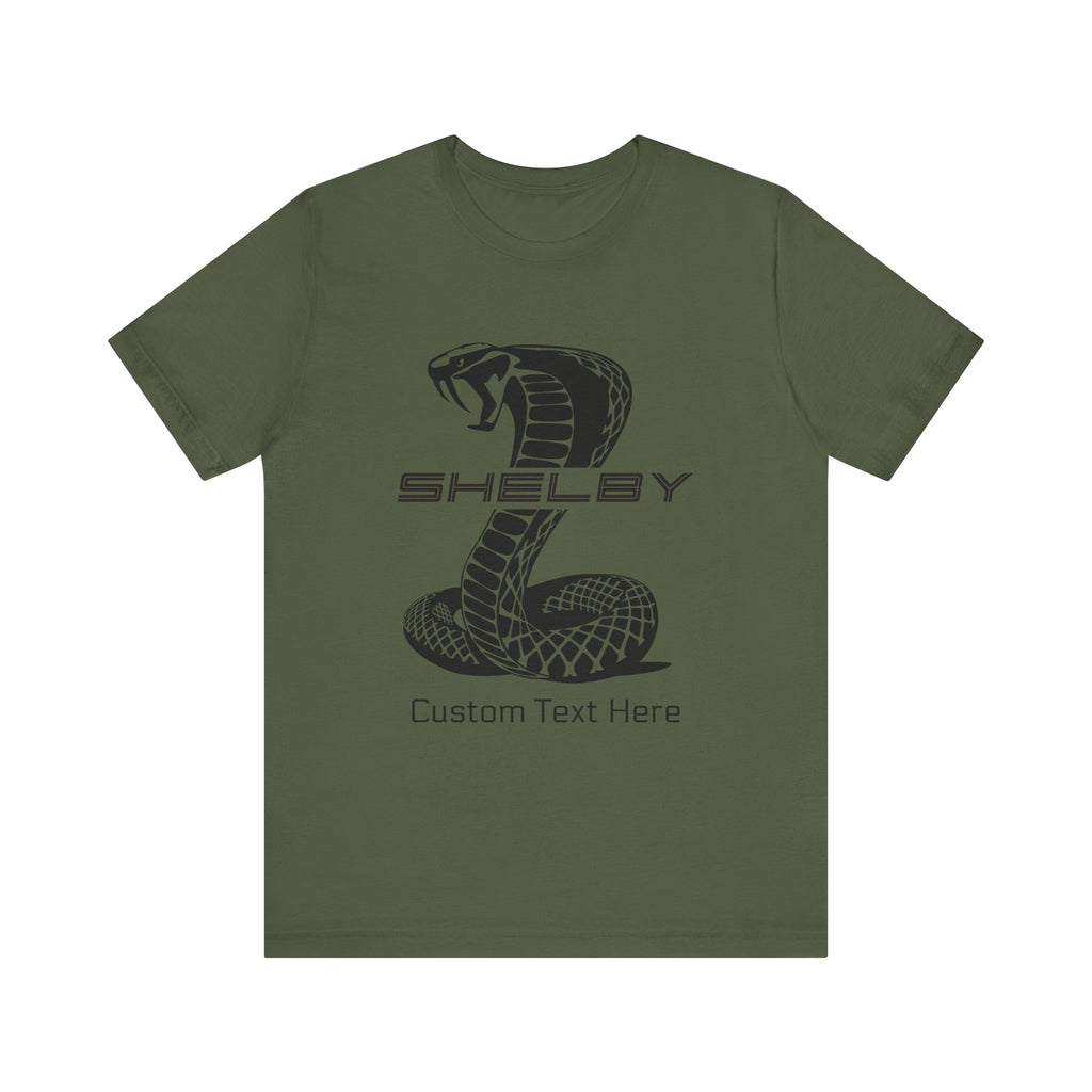 2024 Shelby Super Snake Personalized Unisex Jersey Short Sleeve T-Shirt, Custom Tee for Carroll Shelby Owners, Muscle Car Fans