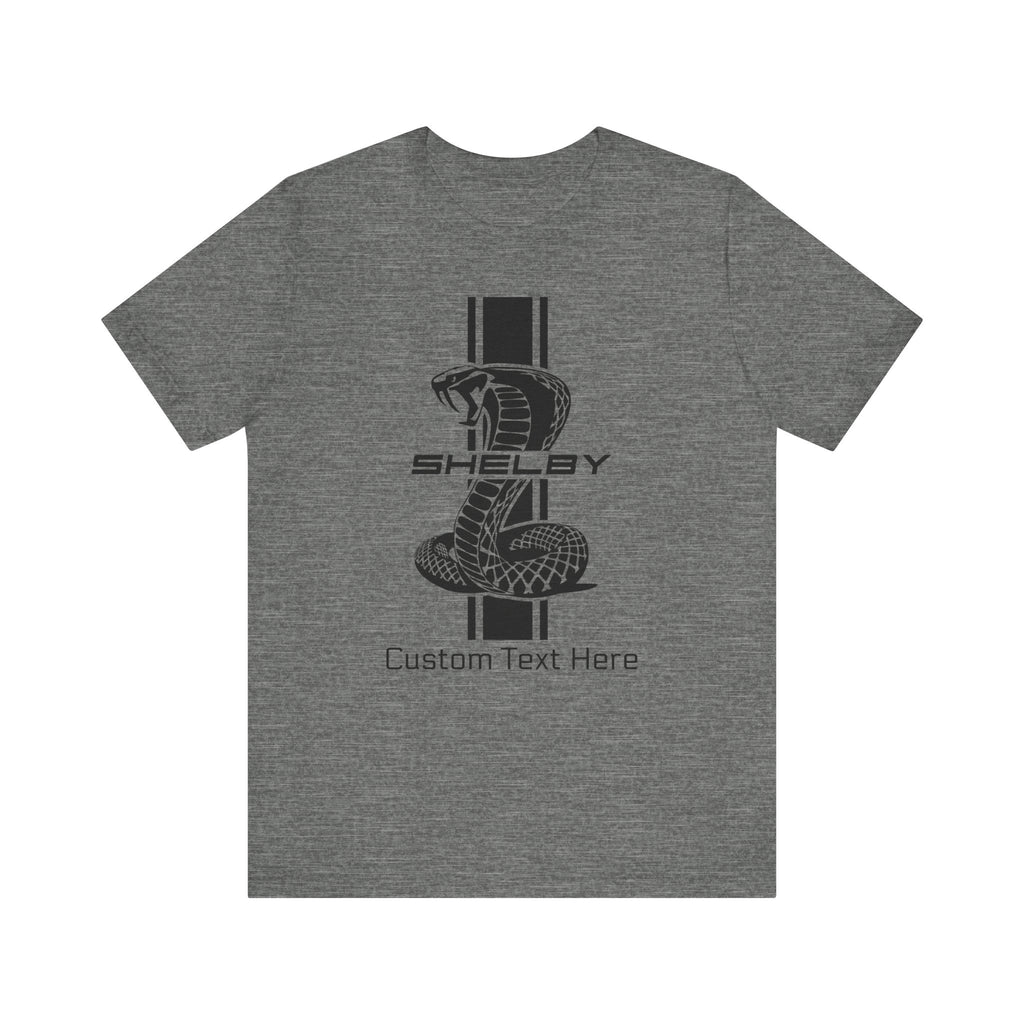 2024 Carroll Shelby Super Snake Solid Stripe Personalized Unisex Jersey Short Sleeve T-Shirt, Custom Shelby Tee, Shelby Fans, Auto Lovers