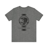 2024 Carroll Shelby Super Snake Circle with Solid Stripe Personalized Unisex Jersey Short Sleeve Tee, Custom T-Shirt for Shelby Fans and Car Lovers