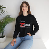 Chevy Camaro Z28 1st Gen Unisex Crew Neck Heavy Blend Sweatshirt, Classic Muscle Car Apparel for Chevy Fans and Automotive Enthusiasts