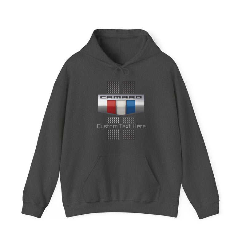 Camaro 3 Color Carbon Badge Personalized Fleece Hoodie, Perfect for the Camaro Fan