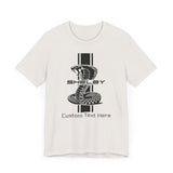 2024 Carroll Shelby Super Snake Solid Stripe Personalized Unisex Jersey Short Sleeve T-Shirt, Custom Shelby Tee, Shelby Fans, Auto Lovers