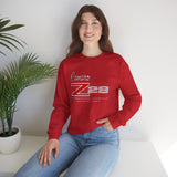 Chevy Camaro Z28 1st Gen Unisex Crew Neck Heavy Blend Sweatshirt, Classic Muscle Car Apparel for Chevy Fans and Automotive Enthusiasts