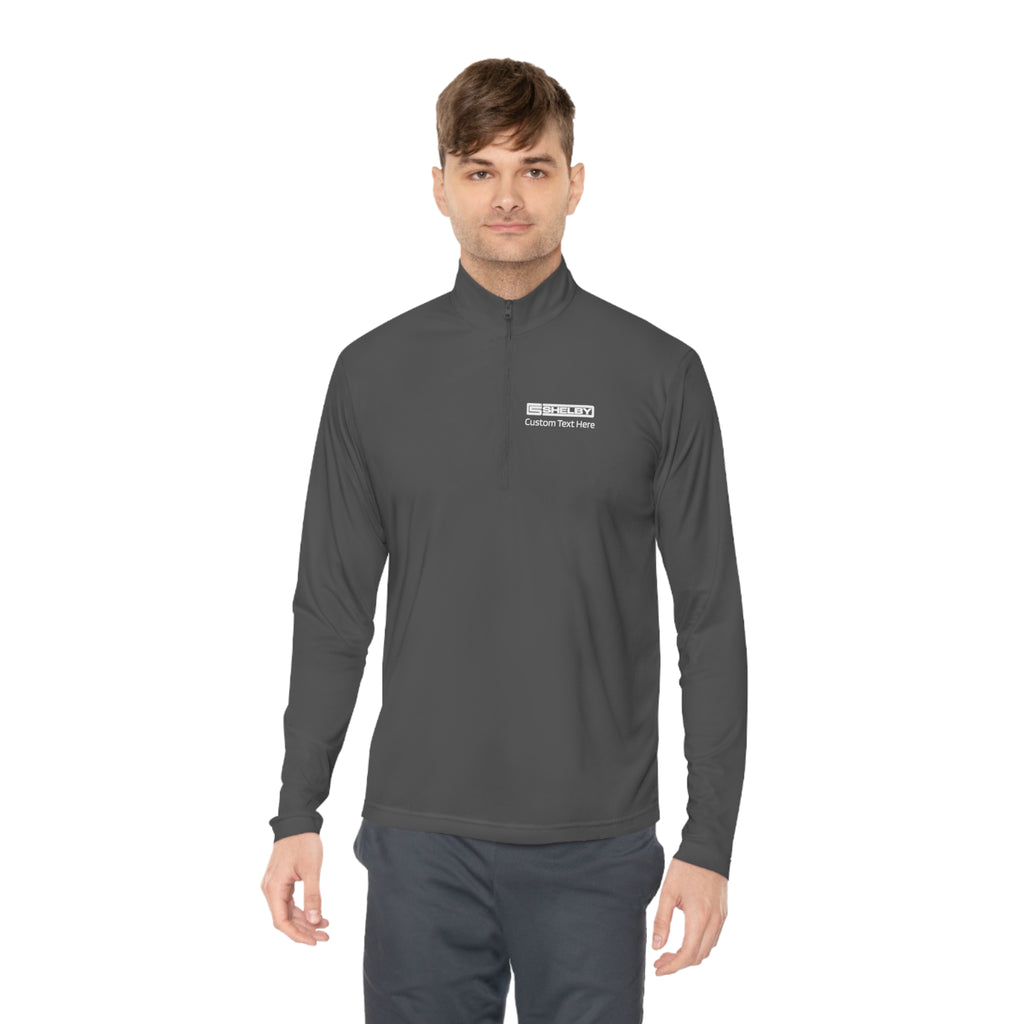 Carroll Shelby Personalized 98 Checkered Stripes Quarter-Zip Pullover