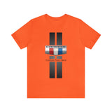 Camaro 3-Color Carbon Badge Personalized Unisex Jersey Short Sleeve T-Shirt, Custom Camaro Tee, Gift for Chevy Fans, Car Enthusiasts, Muscle Car Lovers