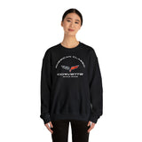 C6 Corvette Crew Neck Long Sleave Heavy Duty Sweatshirt, perfect for cool crisp days, DE