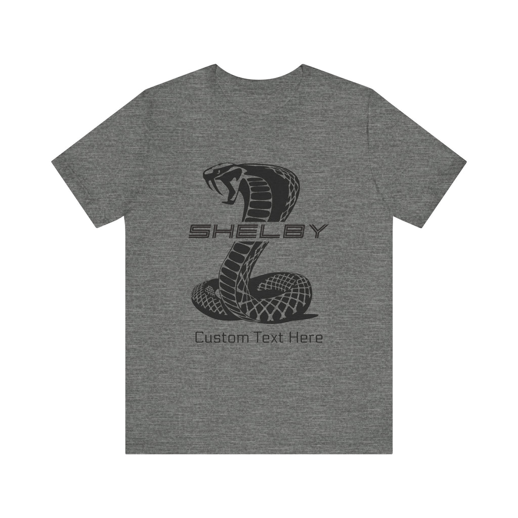 2024 Shelby Super Snake Personalized Unisex Jersey Short Sleeve T-Shirt, Custom Tee for Carroll Shelby Owners, Muscle Car Fans