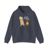 Dog is Good Never Camp Alone Adult Fleece Hoodie, Perfect for the Serious Dog Lover