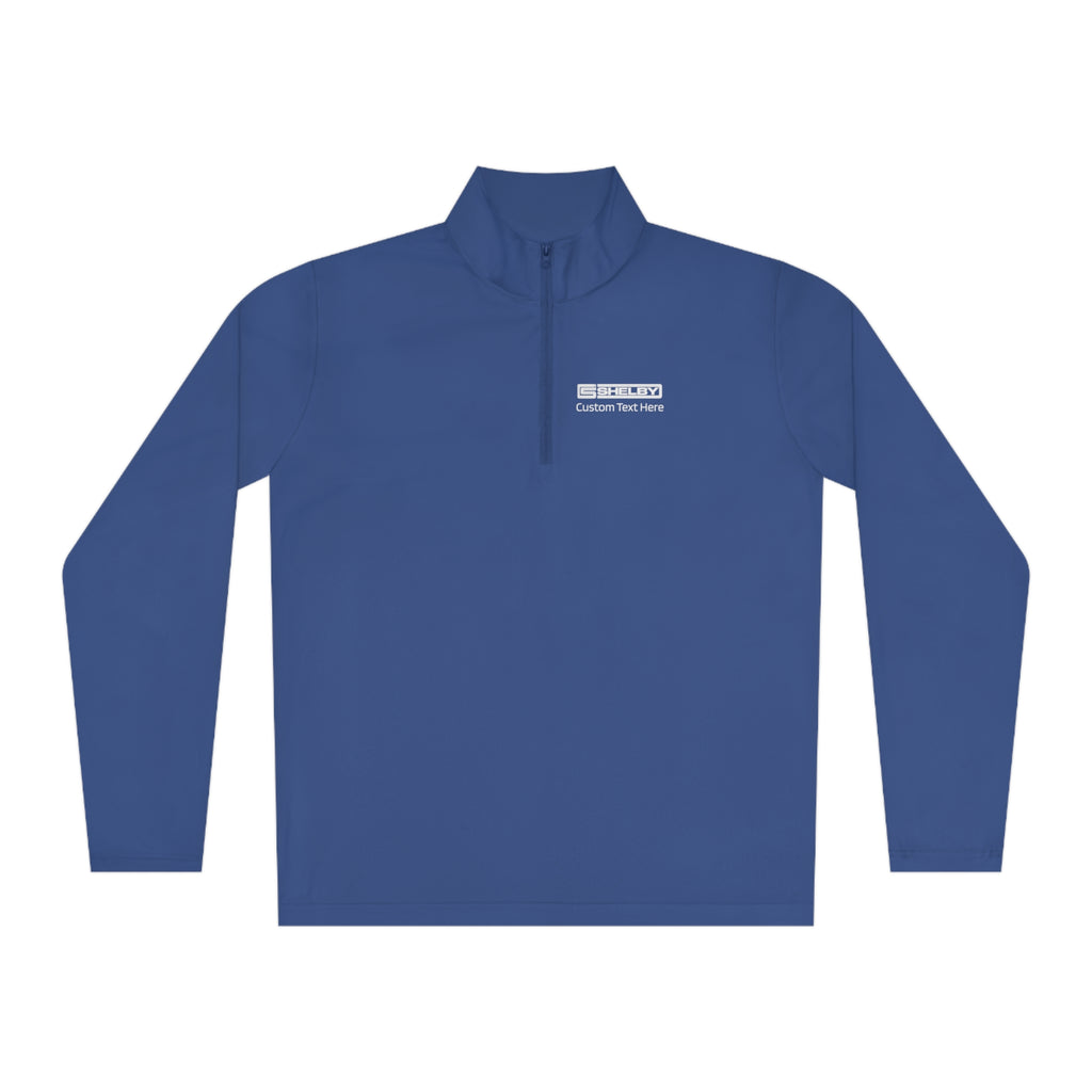 Carroll Shelby Personalized 98 Checkered Stripes Quarter-Zip Pullover
