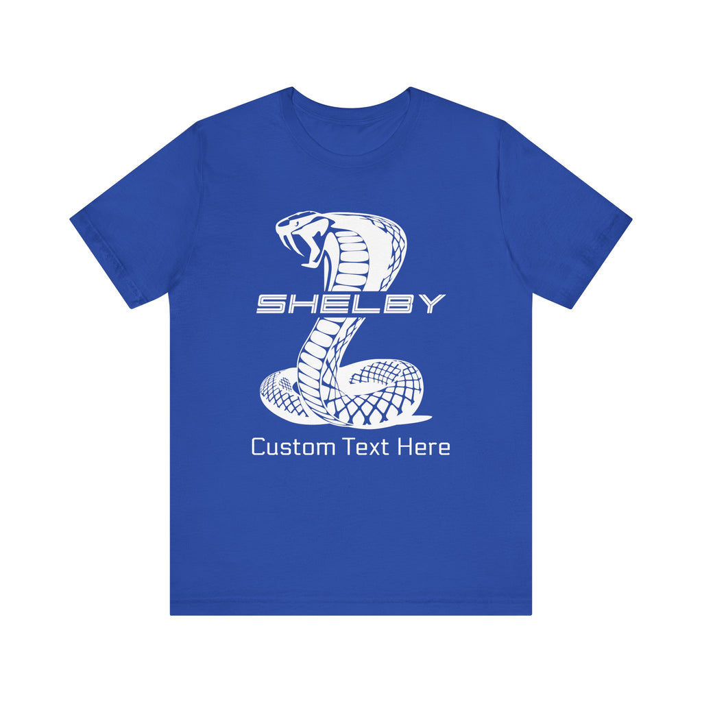 2024 Shelby Super Snake Personalized Unisex Jersey Short Sleeve T-Shirt, Custom Tee for Carroll Shelby Owners, Muscle Car Fans