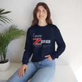 Chevy Camaro Z28 1st Gen Unisex Crew Neck Heavy Blend Sweatshirt, Classic Muscle Car Apparel for Chevy Fans and Automotive Enthusiasts