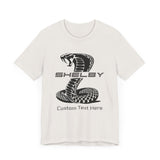 2024 Shelby Super Snake Personalized Unisex Jersey Short Sleeve T-Shirt, Custom Tee for Carroll Shelby Owners, Muscle Car Fans