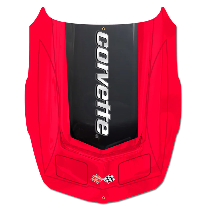 Corvette C3 Car Hood Wall Decor American Made, American Steel, 3 Sizes